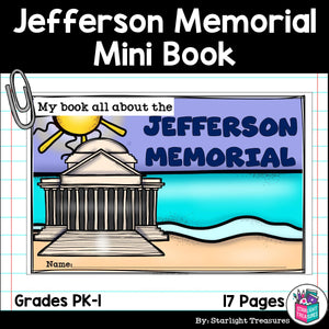 Jefferson Memorial Mini Book for Early Readers: American Symbols