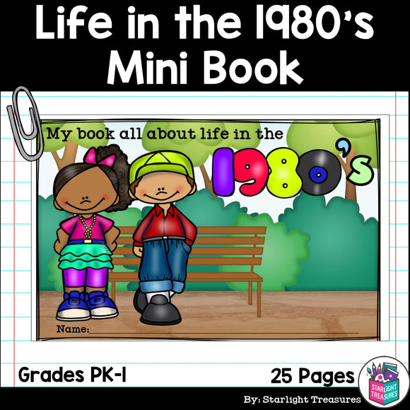 Life in the 1980s Mini Book for Early Readers