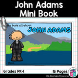 John Adams Mini Book for Early Readers: Presidents' Day