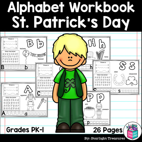 Worksheets for A-Z - St. Patrick's Day Theme