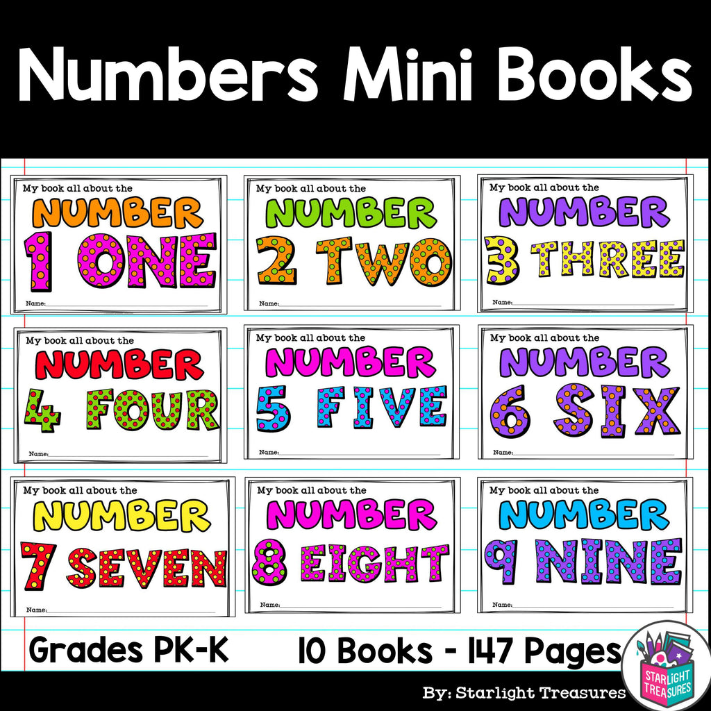 Learn Our Numbers: Numbers Mini Book for Early Readers 