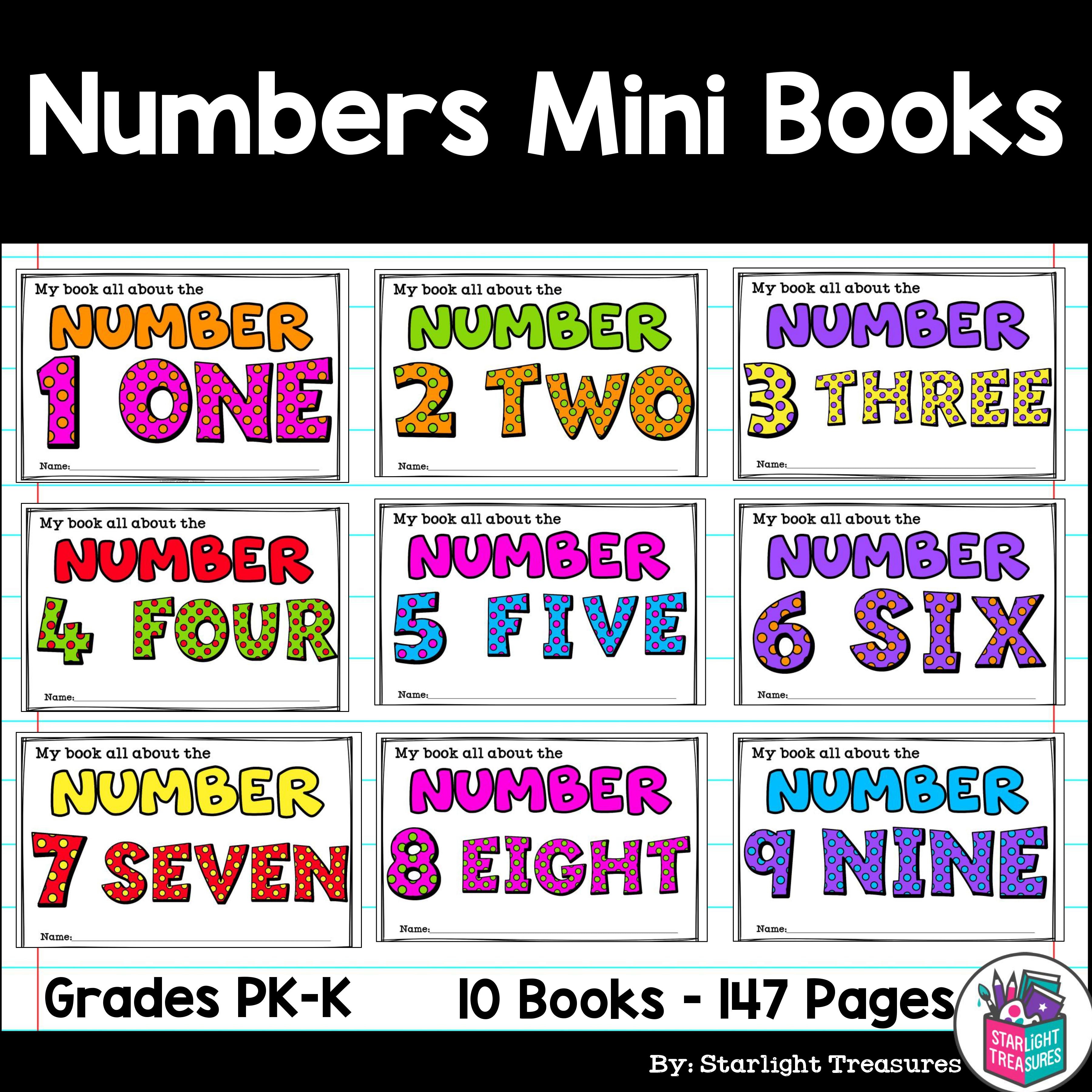 Learn Our Numbers: Numbers Mini Book for Early Readers 