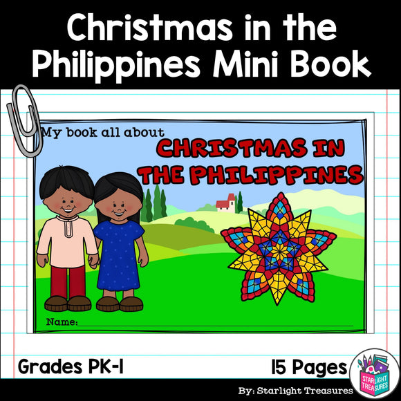 Christmas in the Philippines Mini Book for Early Readers - Christmas Activities