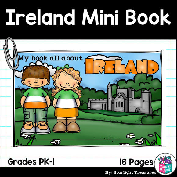 Ireland Mini Book for Early Readers - A Country Study