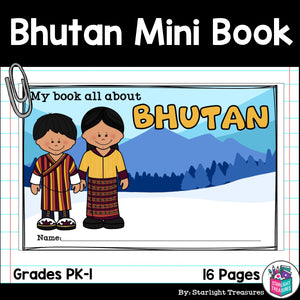 Bhutan Mini Book for Early Readers - A Country Study