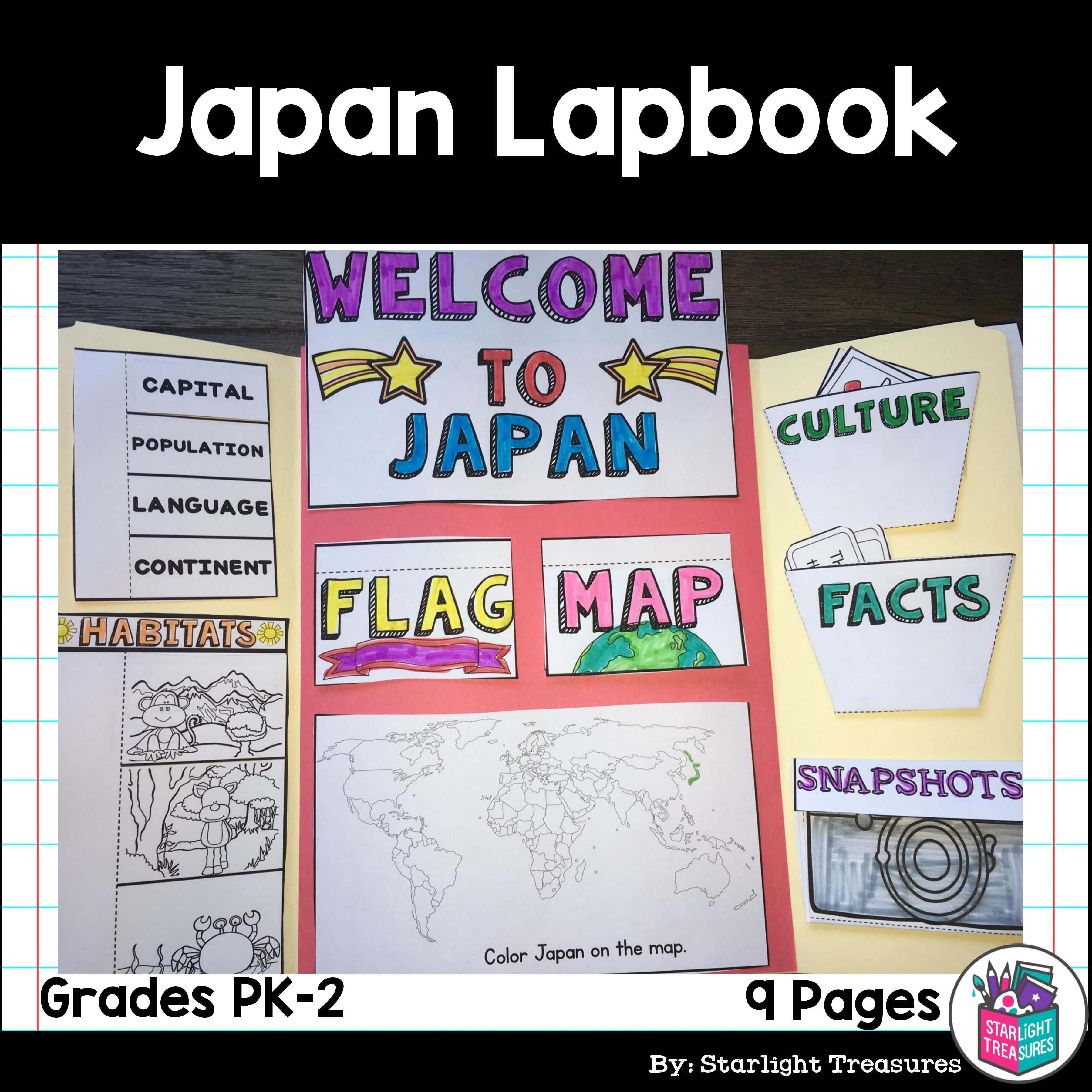 Japan Lapbook for Early Learners - A Country Study