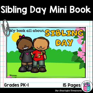 Sibling Day Mini Book for Early Readers