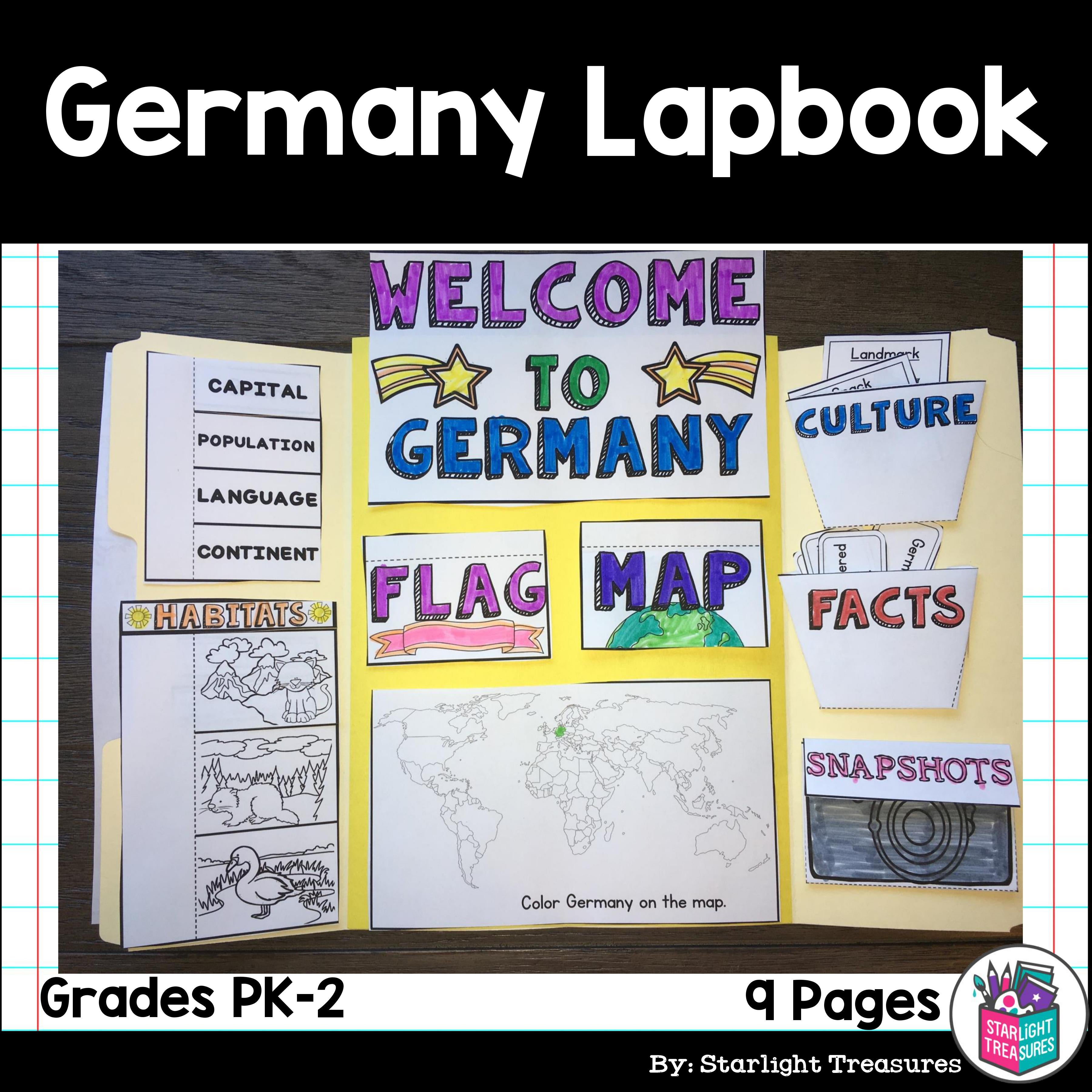 Germany Lapbook for Early Learners - A Country Study