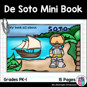 Hernando de Soto Mini Book for Early Readers: Early Explorers