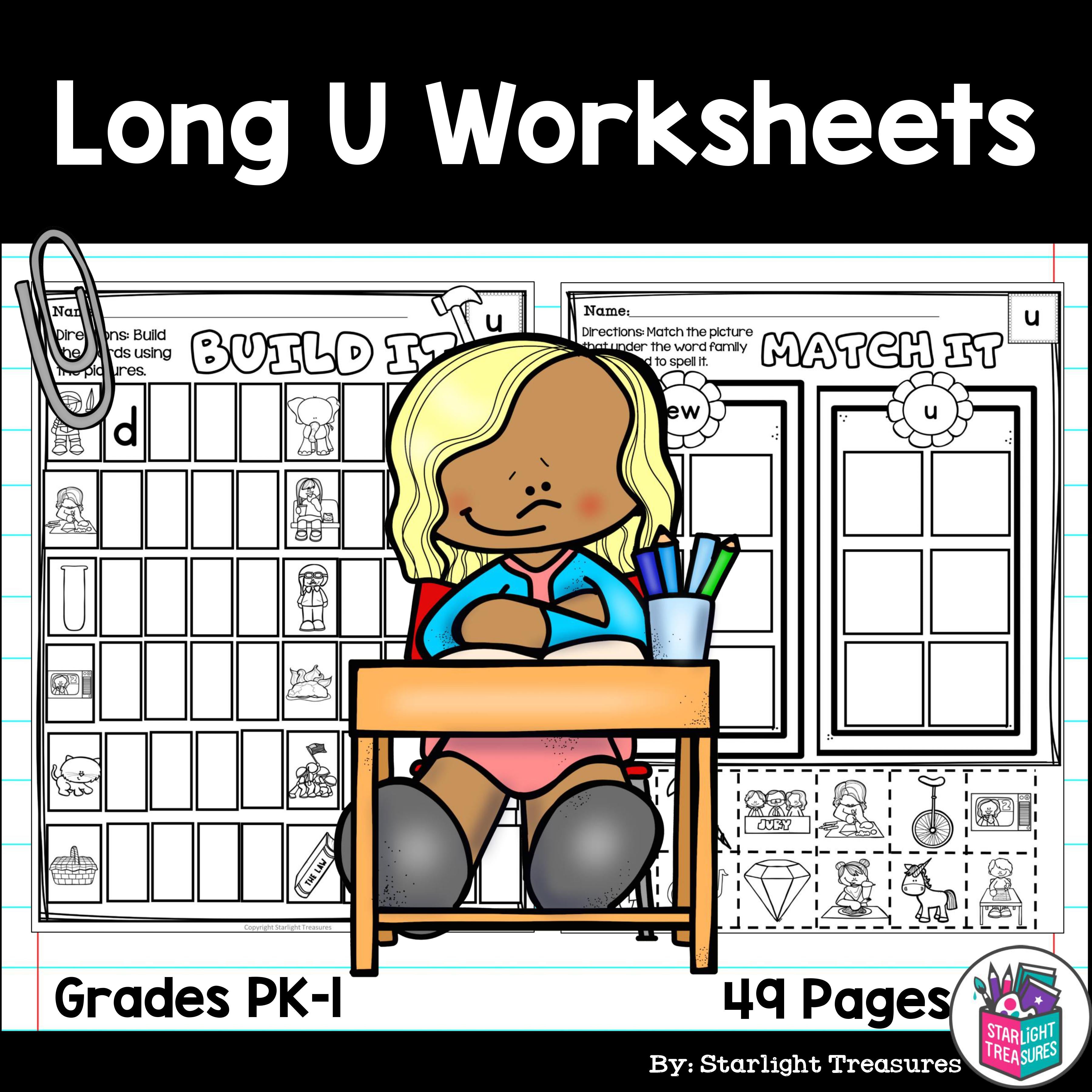 Long U Worksheets and Activities for Early Readers