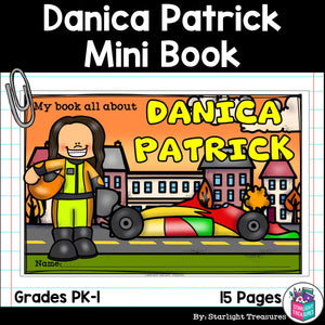 Danica Patrick Mini Book for Early Readers: Women's History Month