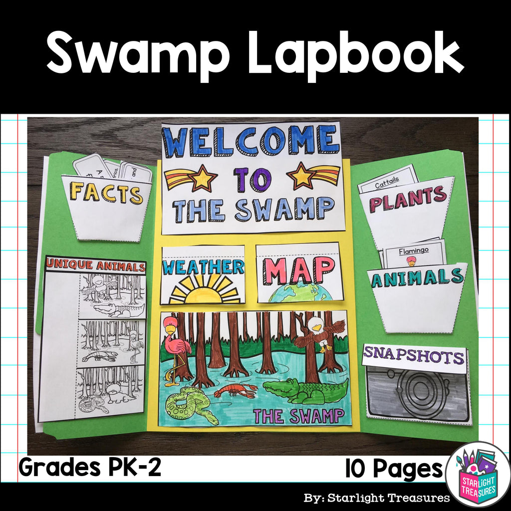 Swamp Lapbook for Early Learners - Animal Habitats