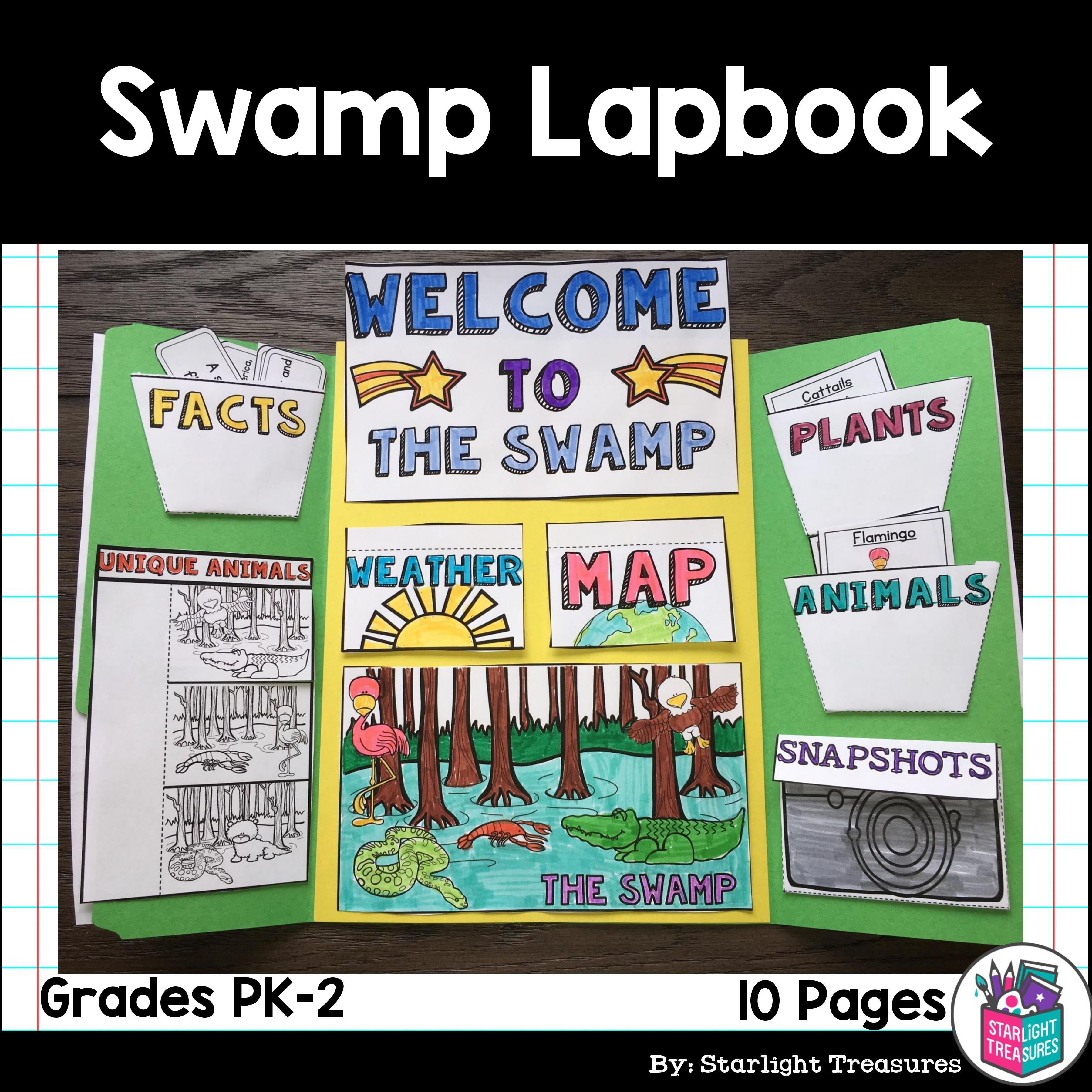 Swamp Lapbook for Early Learners - Animal Habitats