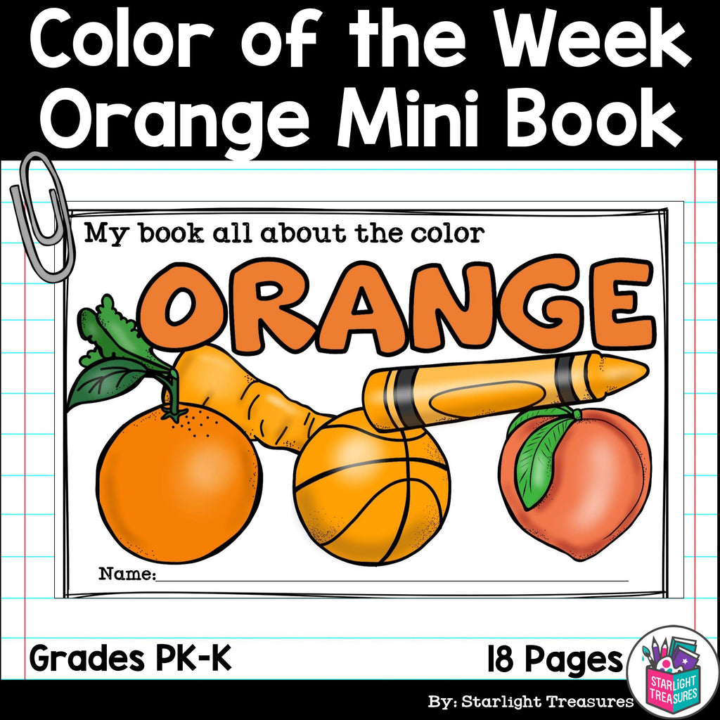 Colors of the Week: Orange Mini Book 