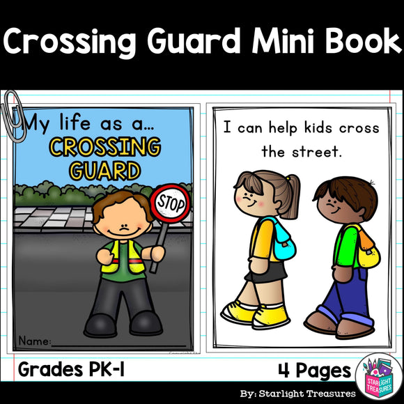 Crossing Guard Mini Book for Early Readers