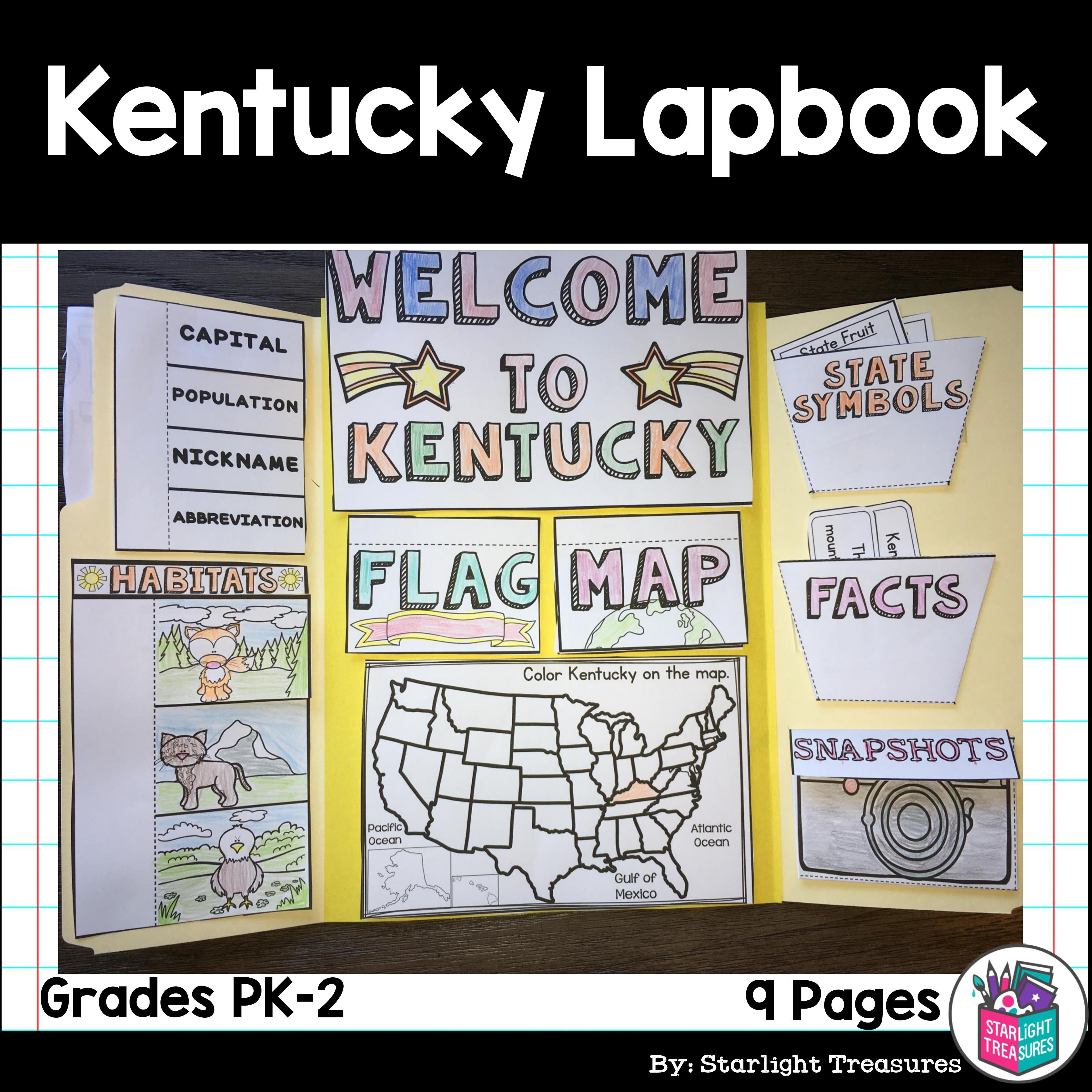 Kentucky Lapbook for Early Learners - A State Study