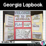 Georgia Lapbook for Early Learners - A State Study