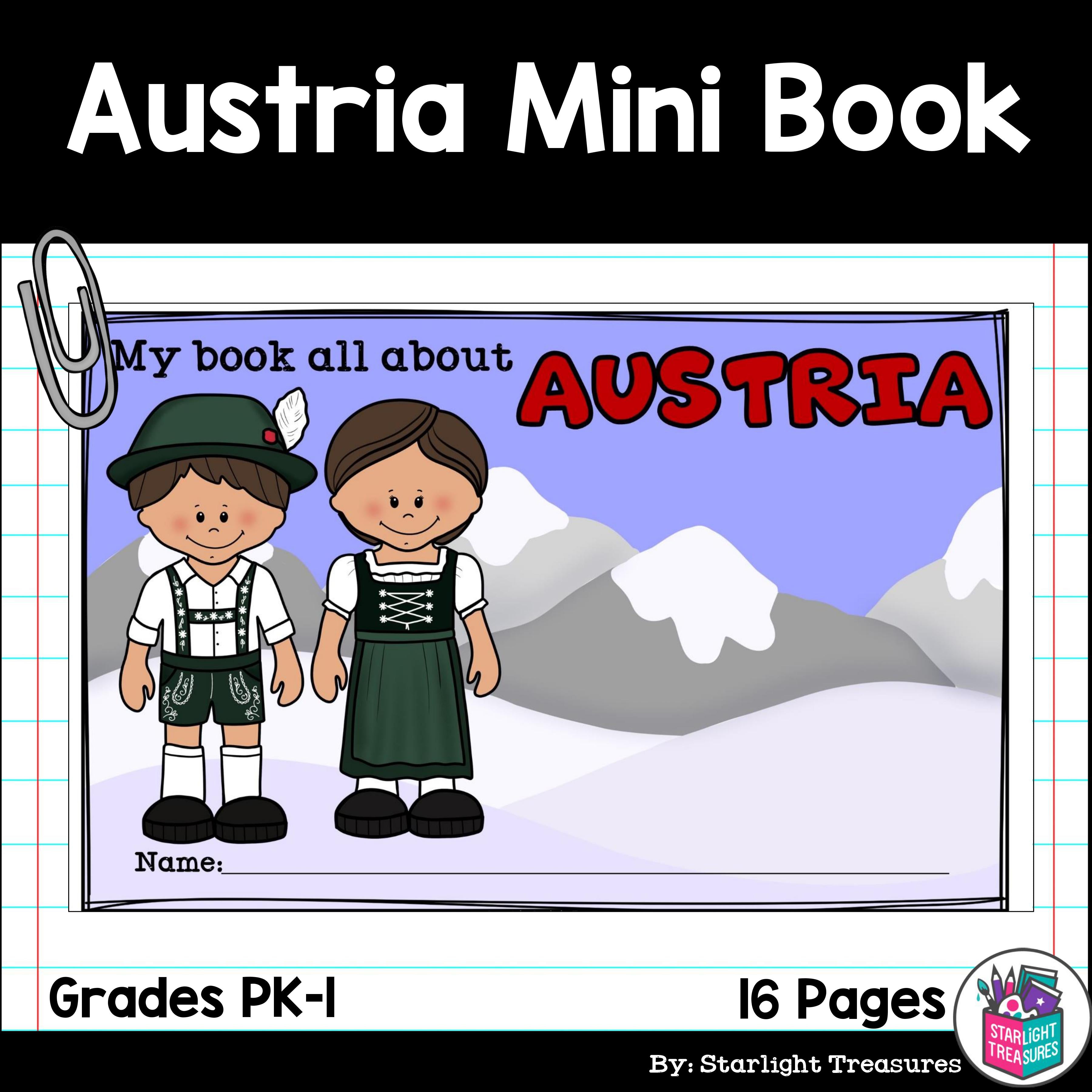 Austria Mini Book for Early Readers - A Country Study