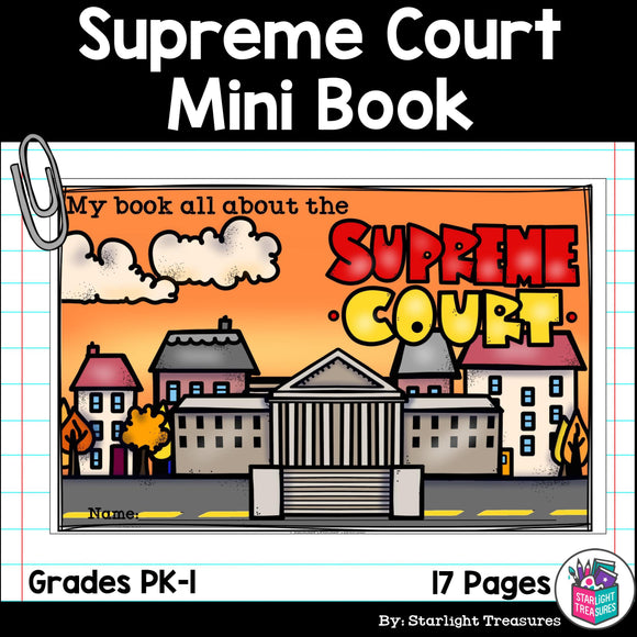 Supreme Court Mini Book for Early Readers: American Symbols