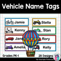 Vehicle Name Tags - Editable