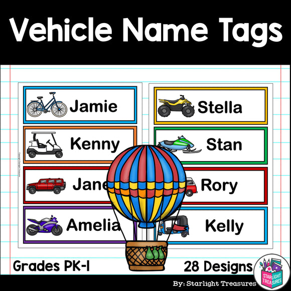 Vehicle Name Tags - Editable – Starlight Treasures LLC