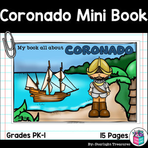 Francisco Coronado Mini Book for Early Readers: Early Explorers