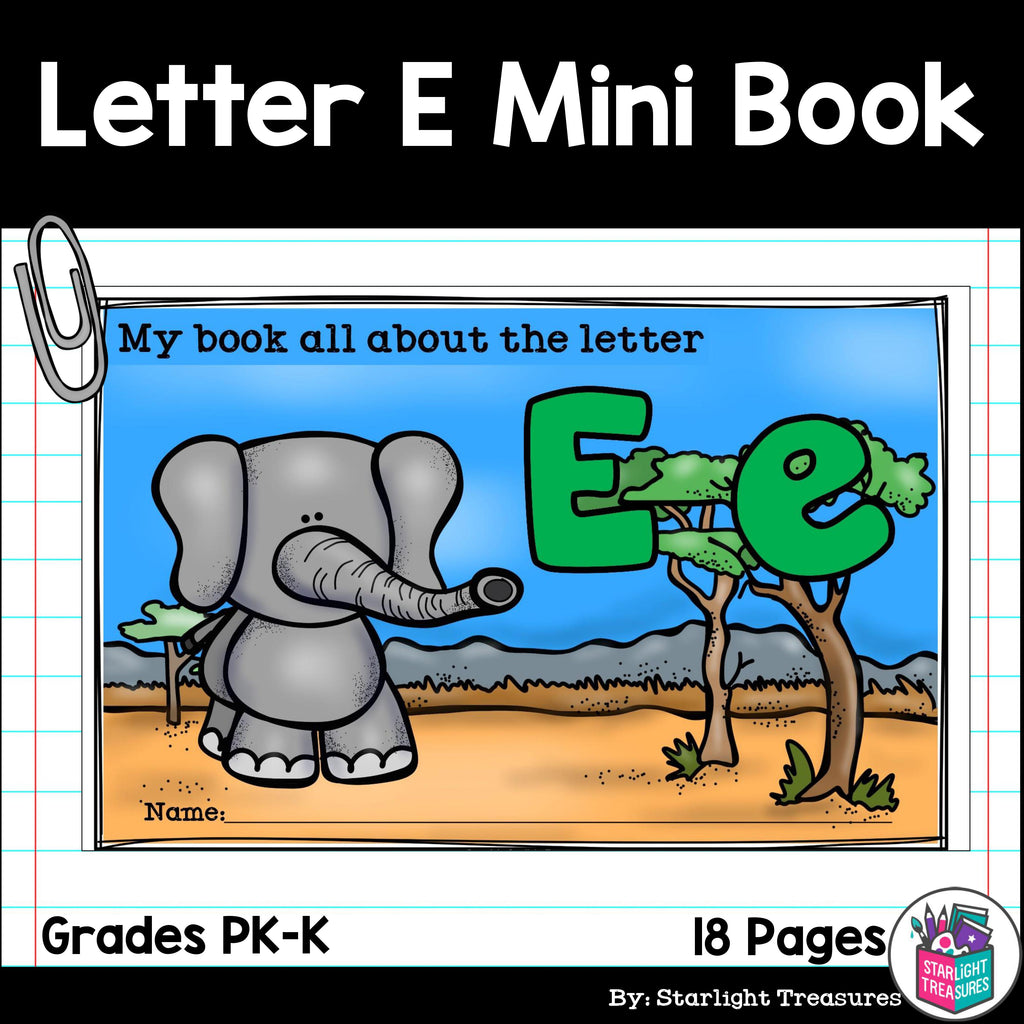 Letter E Mini Book