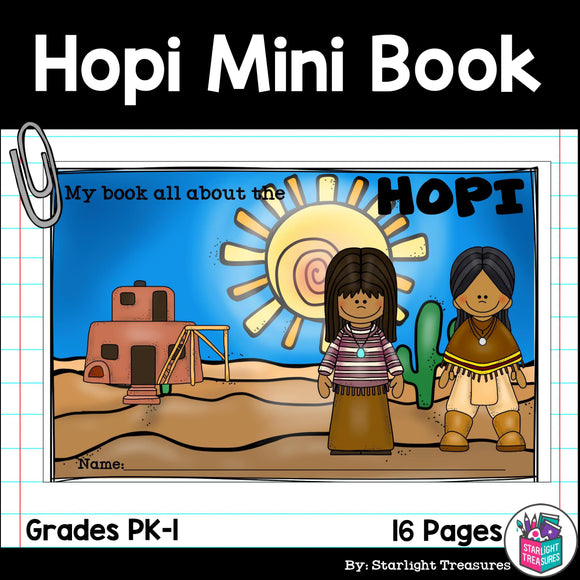 Hopi Tribe Mini Book for Early Readers