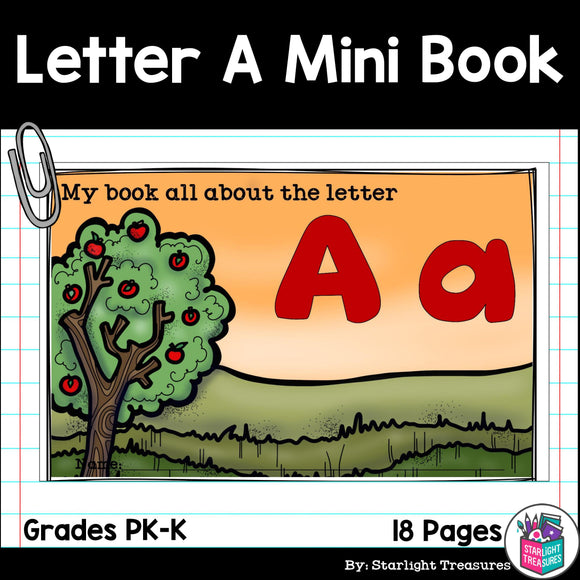 Letter A Mini Book