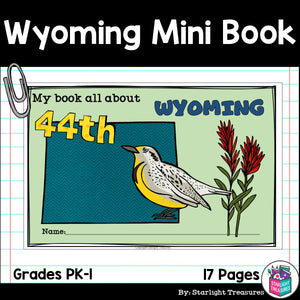 Wyoming Mini Book for Early Readers - A State Study