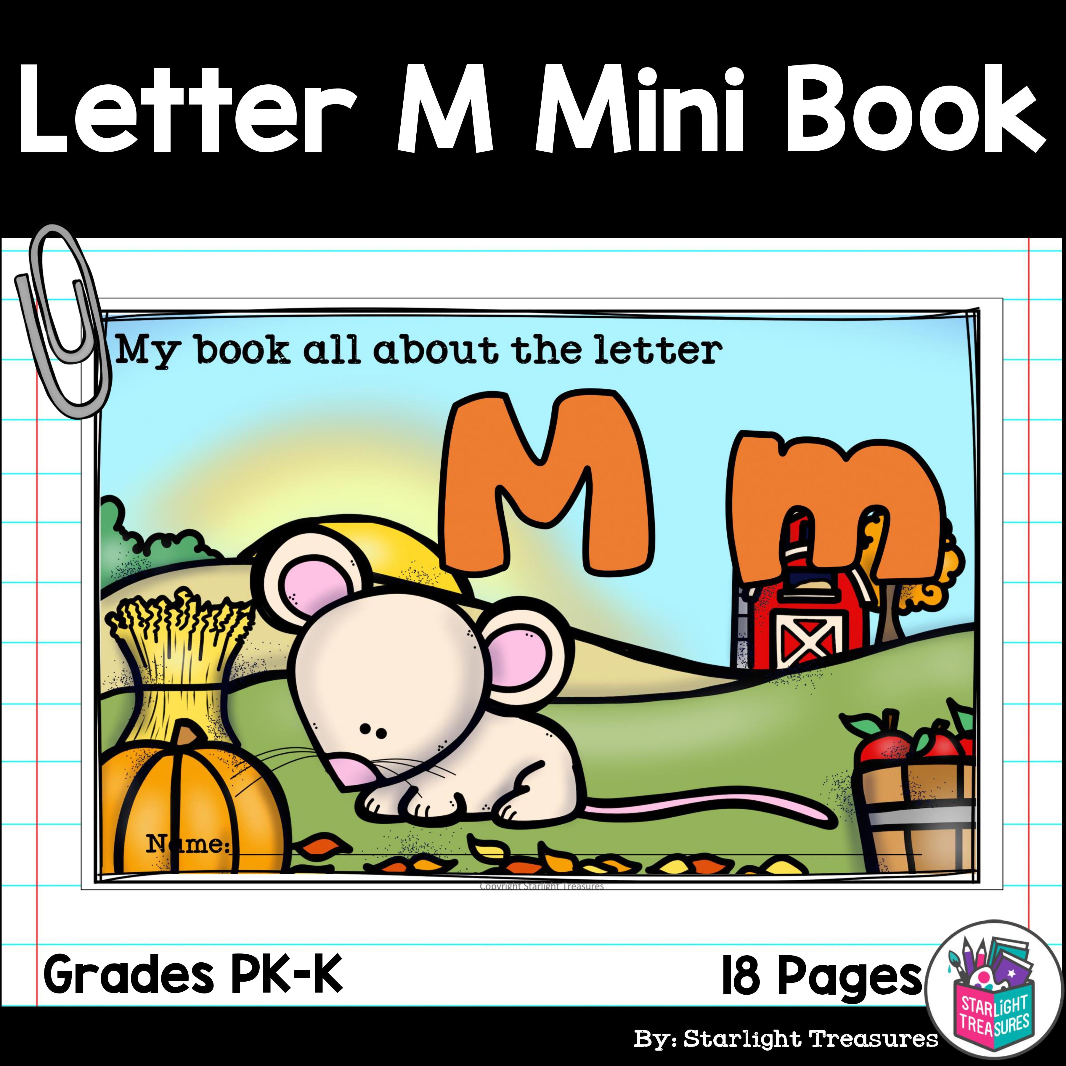 Alphabet Letter of the Week: The Letter M Mini Book
