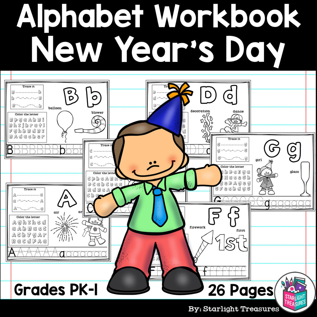 Worksheets A-Z New Year's Day