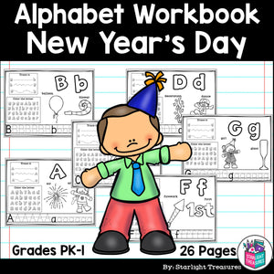 Worksheets A-Z New Year's Day