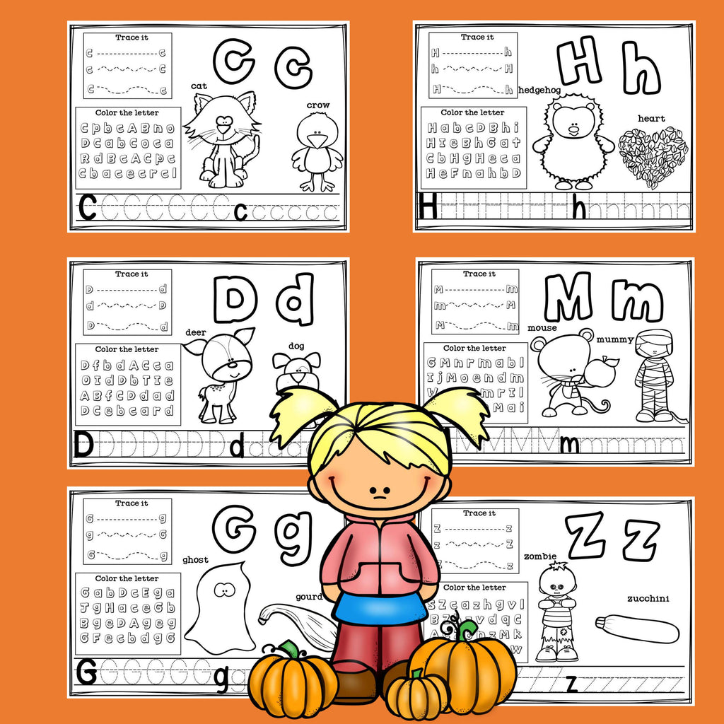 Worksheets A-Z Fall Theme