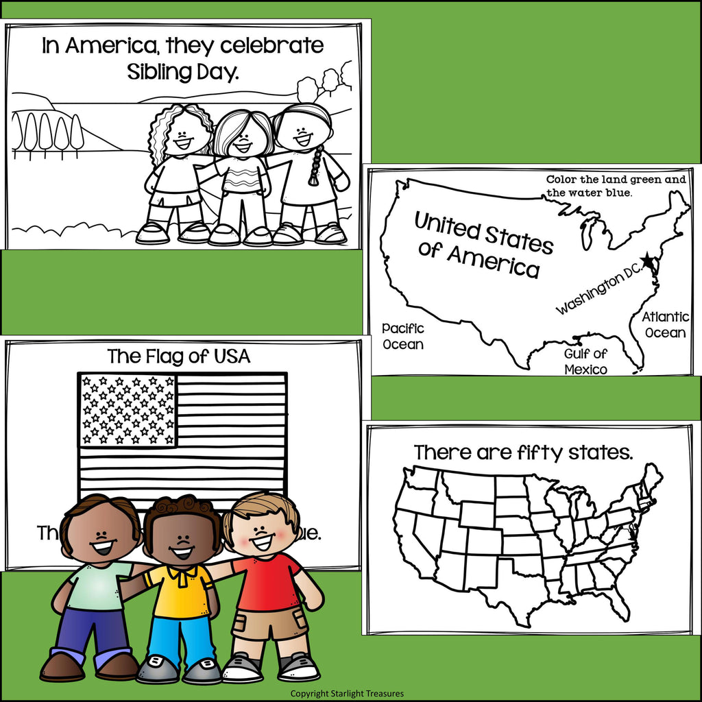 Sibling Day Mini Book for Early Readers