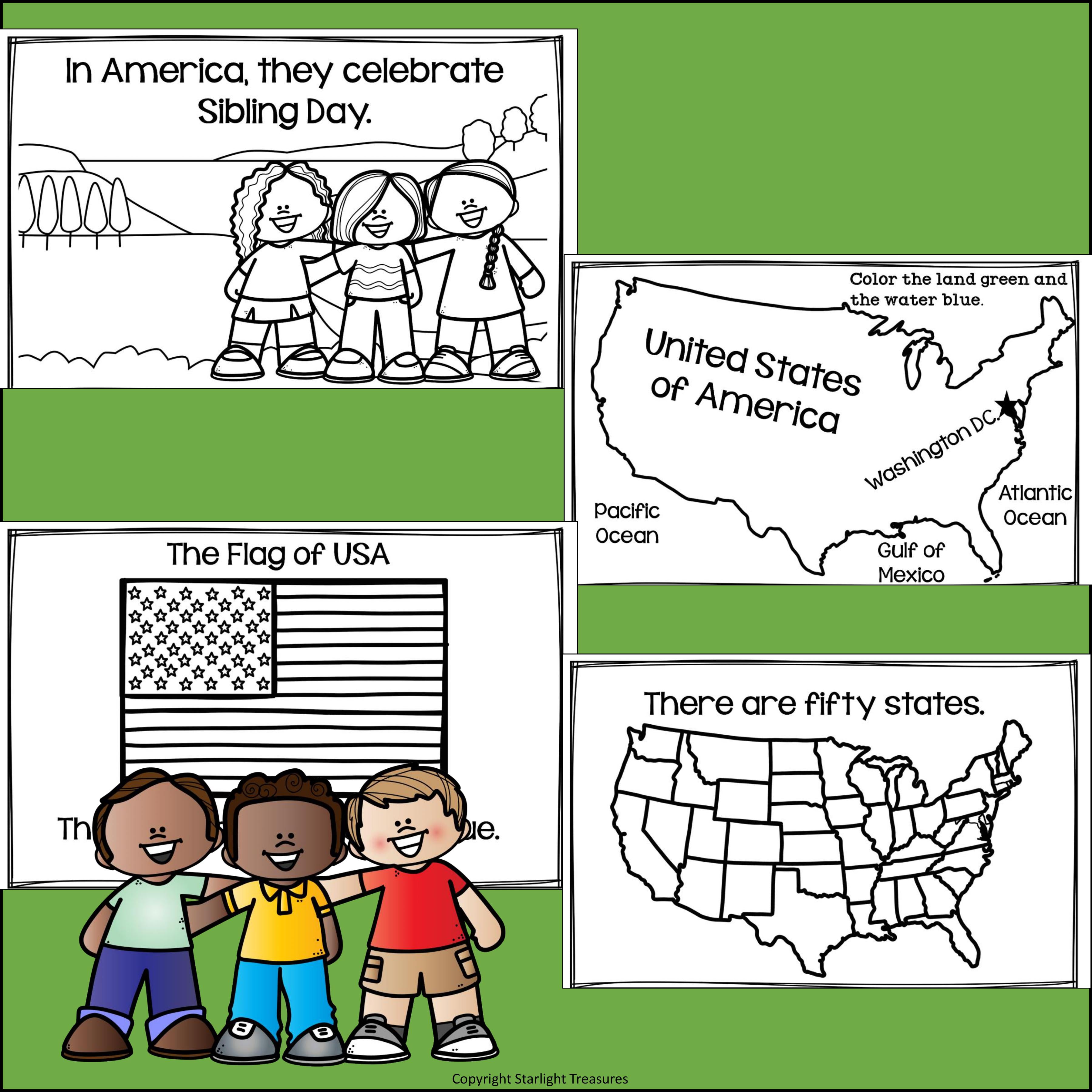 Sibling Day Mini Book for Early Readers