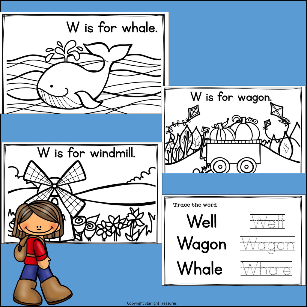 Alphabet Letter of the Week: The Letter W Mini Book
