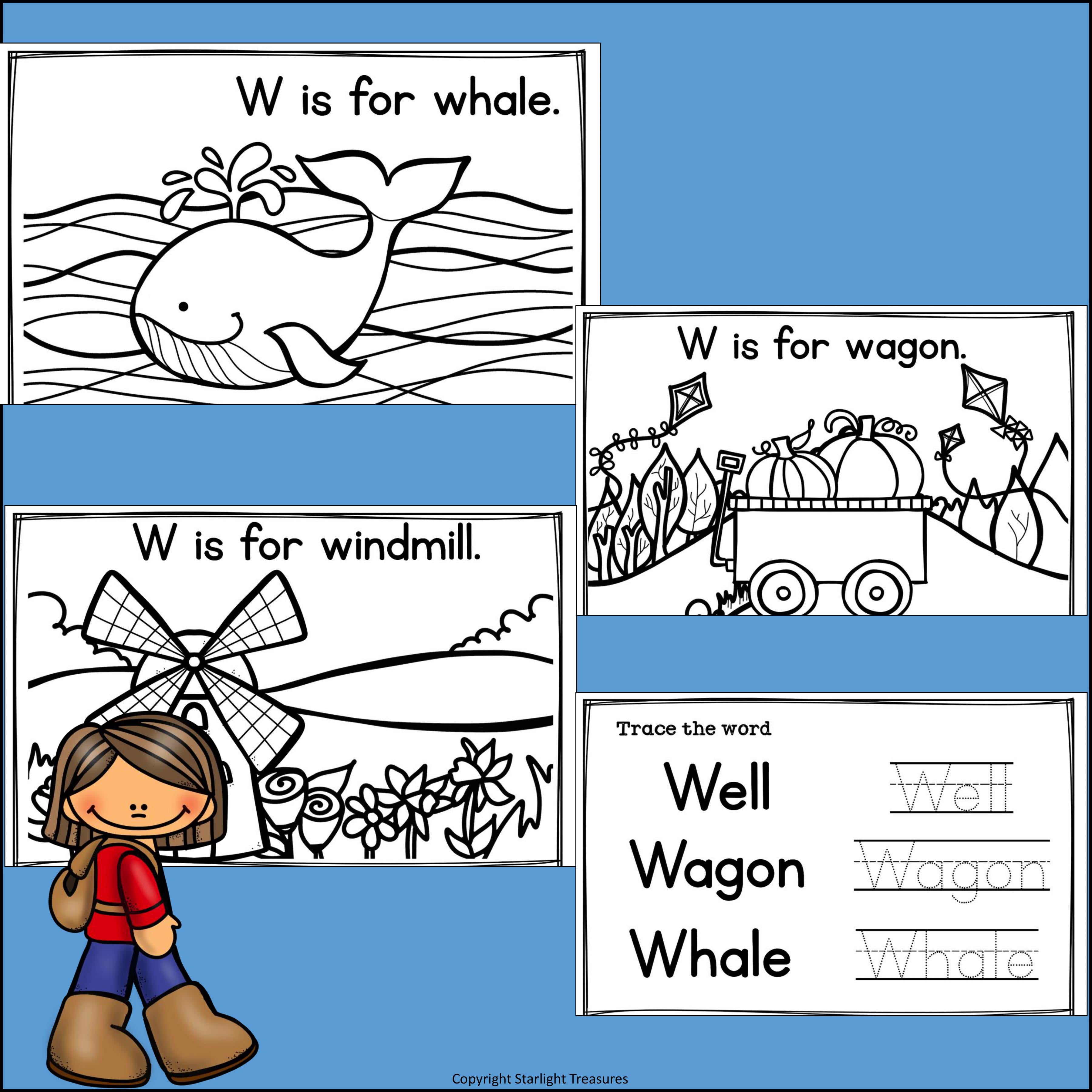 Alphabet Letter of the Week: The Letter W Mini Book