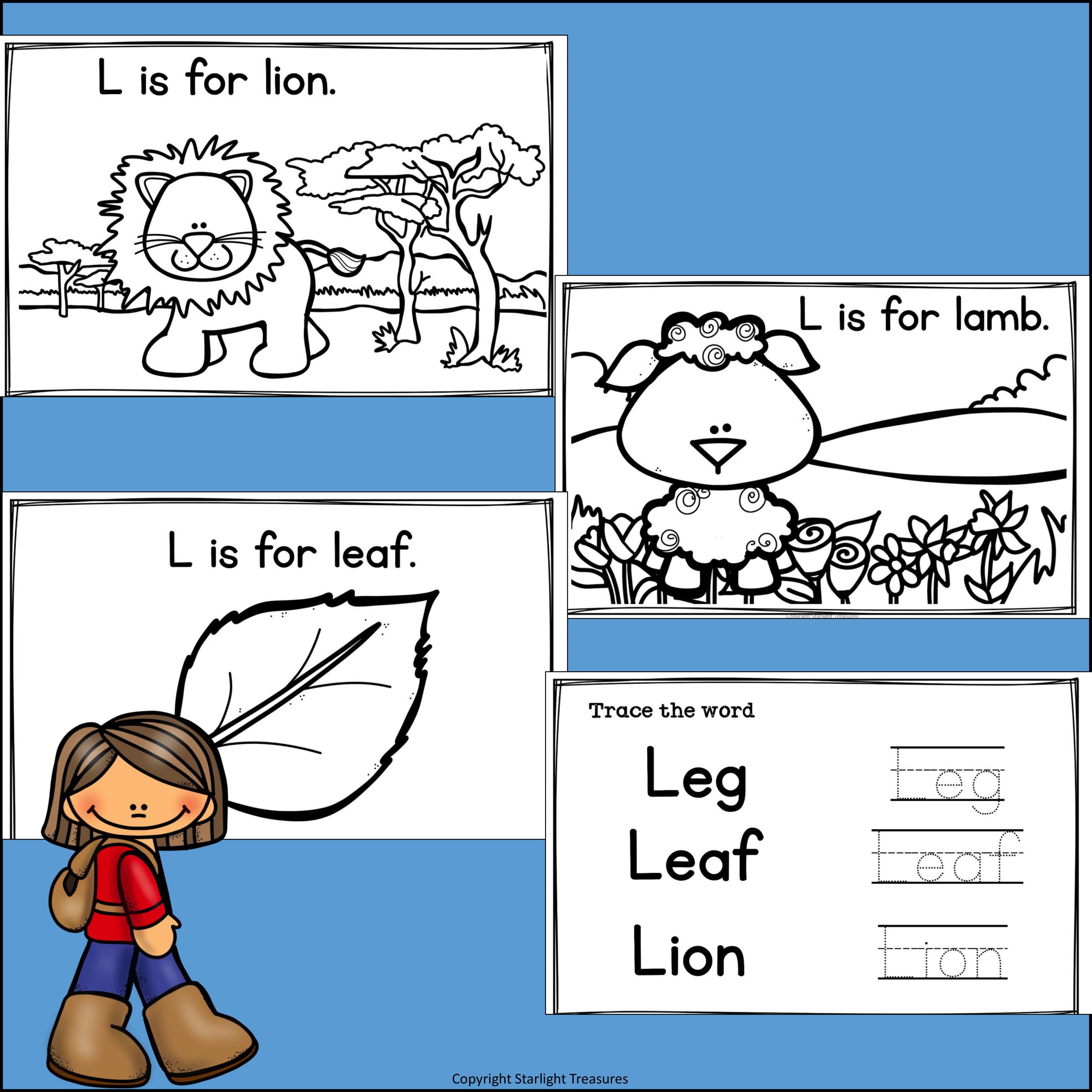 Alphabet Letter of the Week: The Letter L Mini Book