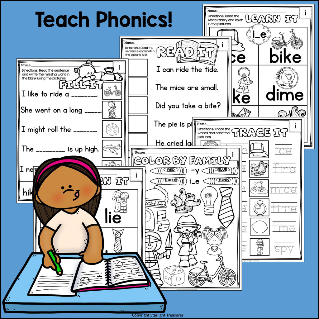 Long I Worksheets and Activities for Early Readers
