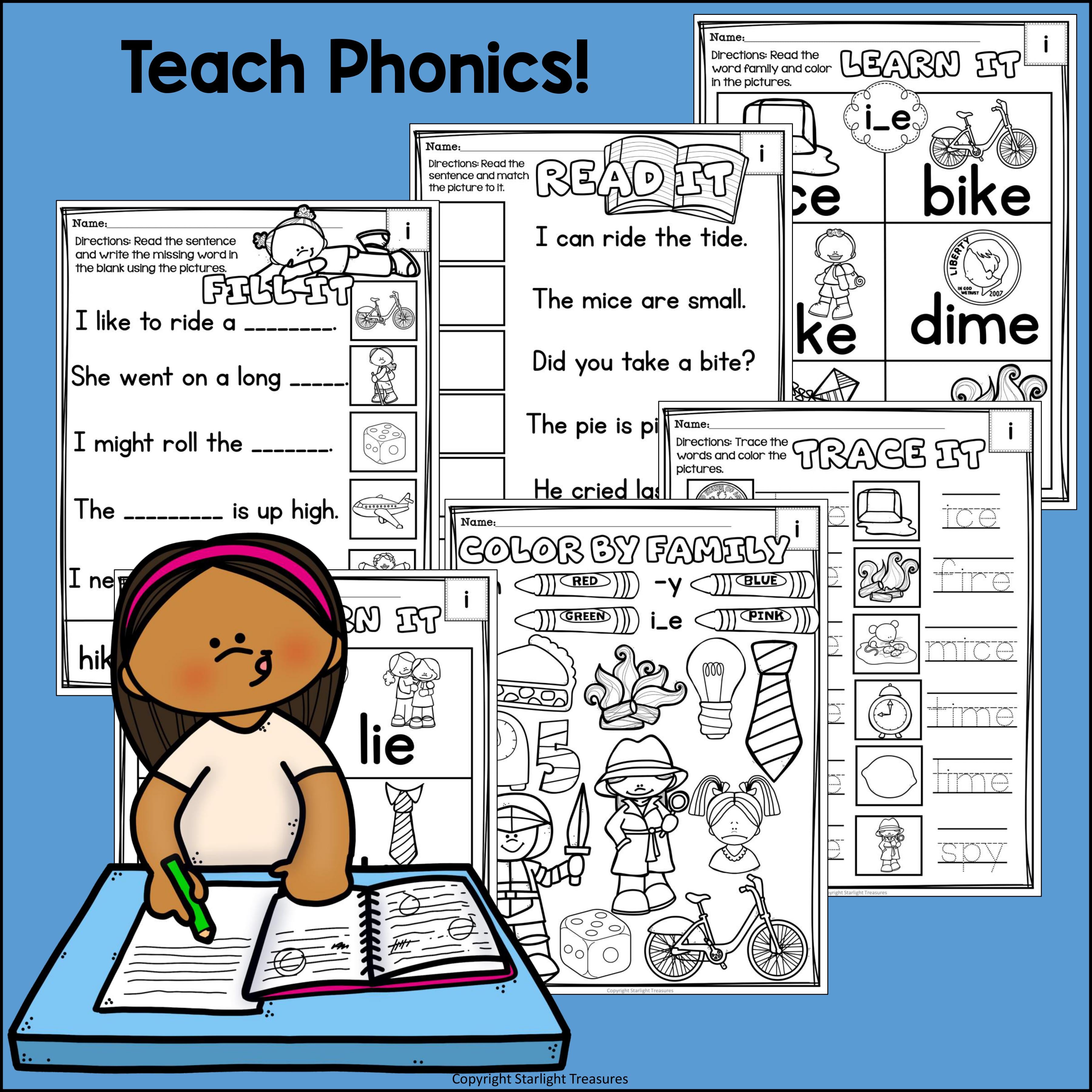 Long I Worksheets and Activities for Early Readers
