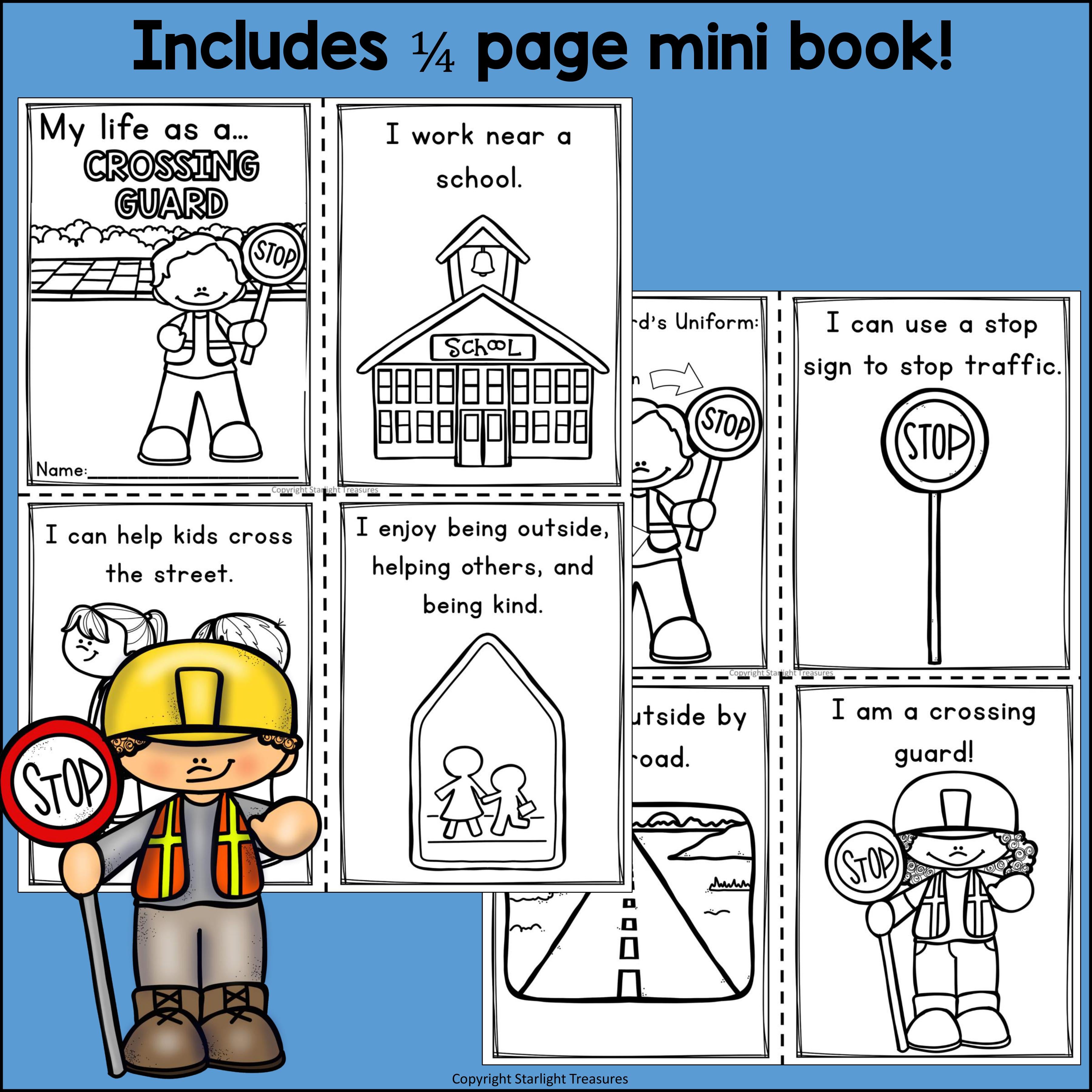 Crossing Guard Mini Book for Early Readers