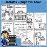 Baker Mini Book for Early Readers - Careers and Community Helpers