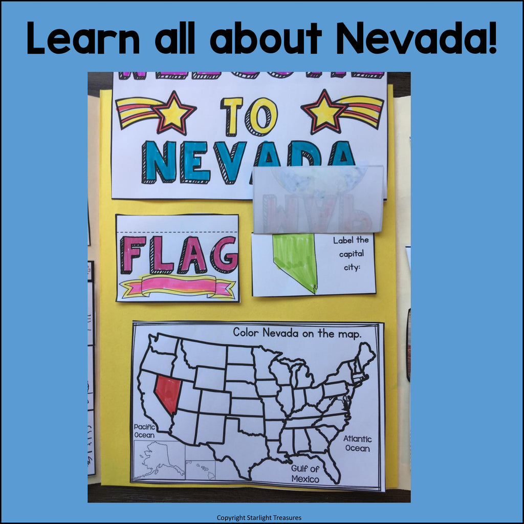 Nevada Lapbook for Early Learners - A State Study