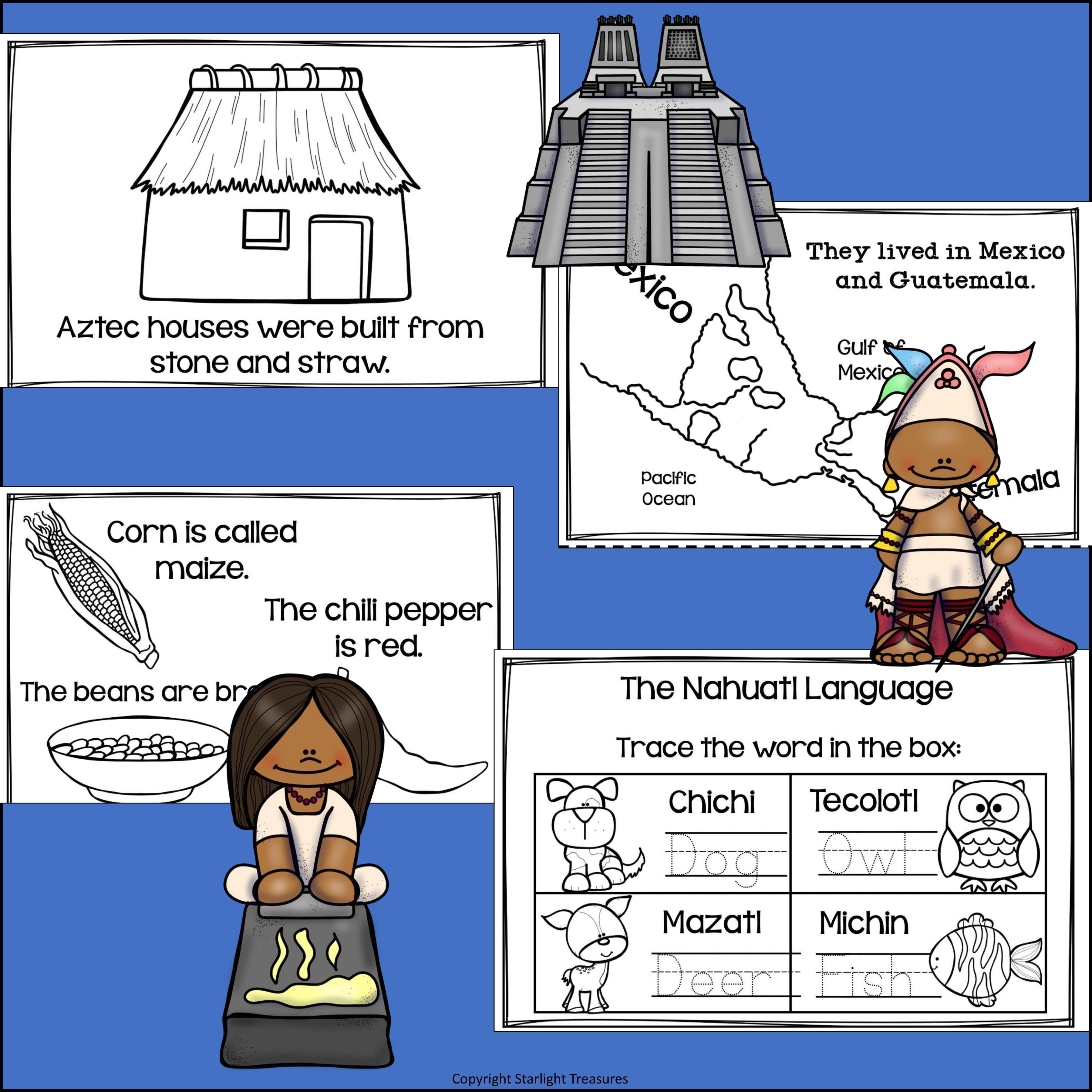 Aztec Mini Book for Early Readers