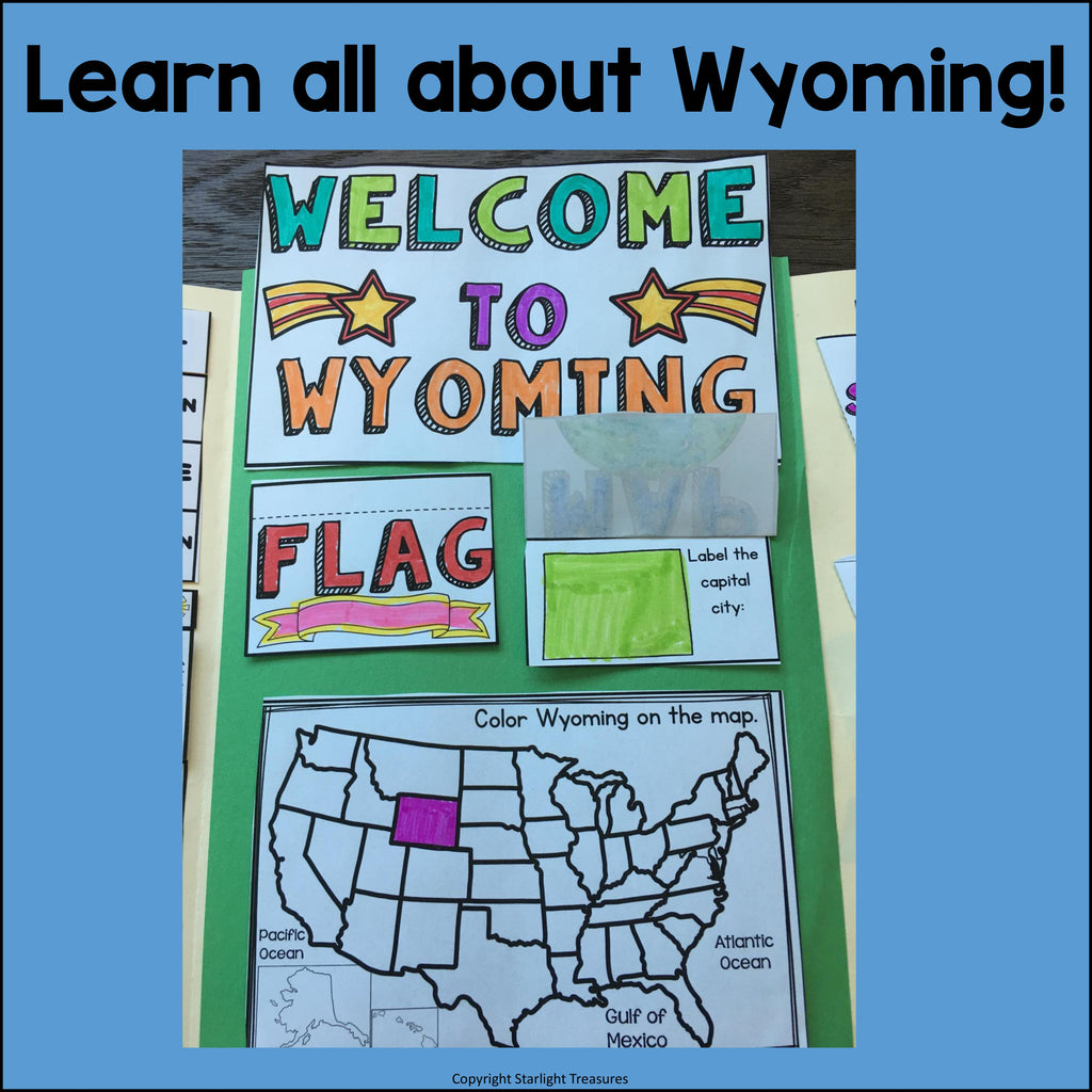 Wyoming Lapbook for Early Learners - A State Study