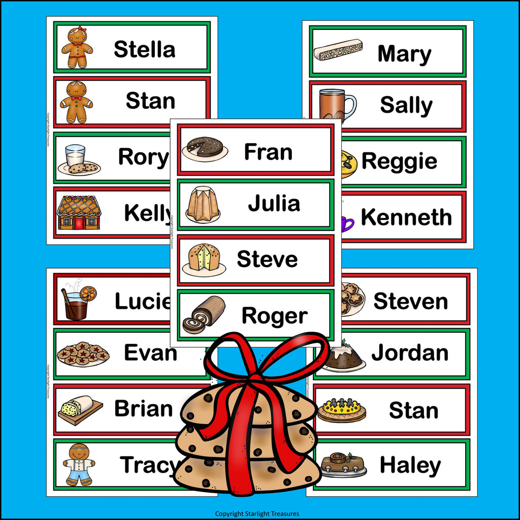 Christmas Treats Name Tags - Editable