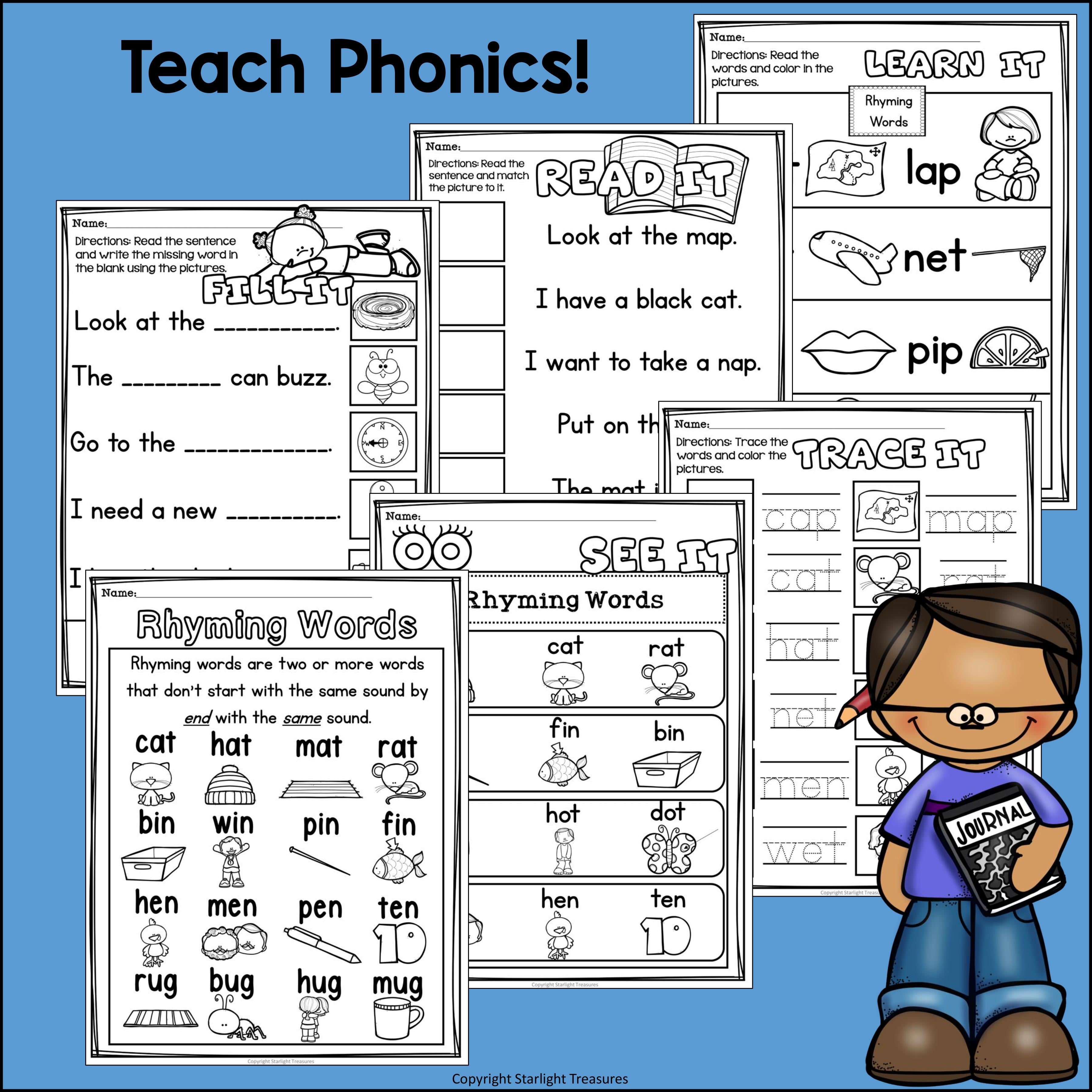 Rhyming Words Worksheets and Activities for Early Readers