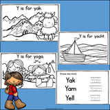 Alphabet Letter of the Week: The Letter Y Mini Book