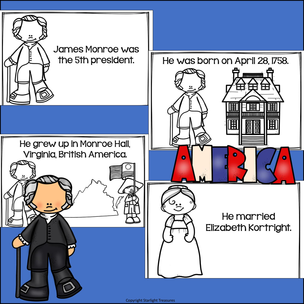 James Monroe Mini Book for Early Readers